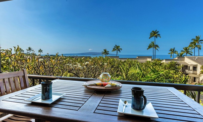 Wailea Condo | Wailea Ekolu #405 SUPREME OCEAN VIEW on Wailea Golf Course w/FULL A/C