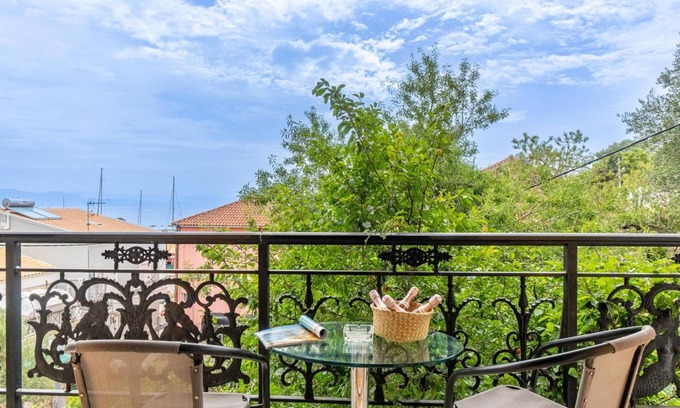 Gaios Apartment | Wake up to stunning sea views at Ithaki Apartment in Gaios, Paxos