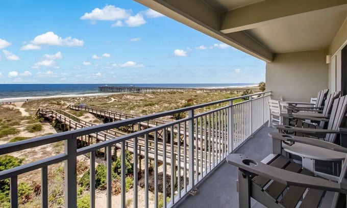Fernandina Beach Condo | Wake up to Waves: Your Oceanfront Sunrise Retreat