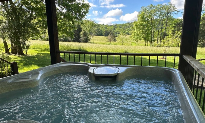 Rileyville Cabin | "Walden" Modern Cabin on 54 Riverfront Acres along Shenandoah River w/Hot Tub