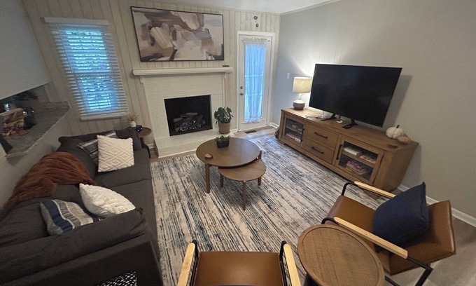 Cary House | Walk to downtown Cary-pet friendly with large fenced yard, a peaceful retreat!