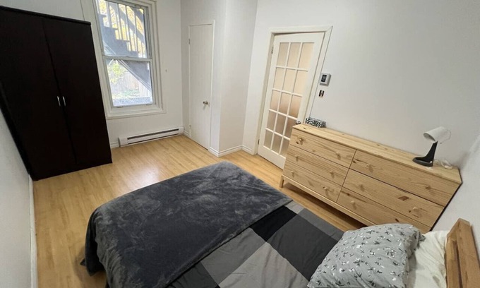 Saint-Jean-Baptiste Apartment | walk to Rue St-Jean: Pet-Friendly |Full Kitchen + Free Street Parking