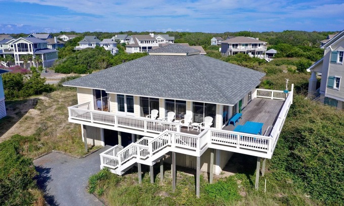 South Beach House | Washashore - South Beach Oceanfront Home w/Views, Wraparound Deck, Tons of Natural Light, BHI Club