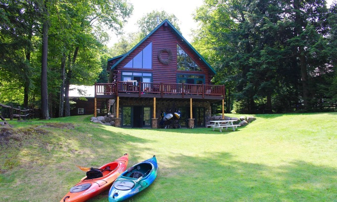 Old Forge Cabin | Water front log home
