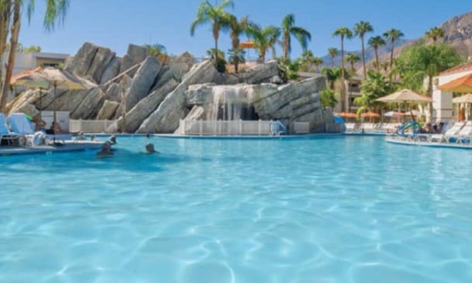 Canyon Corridor Condo | WATER INFUSED RESORT GETAWAY! 2BD/1BA Palm Canyon
