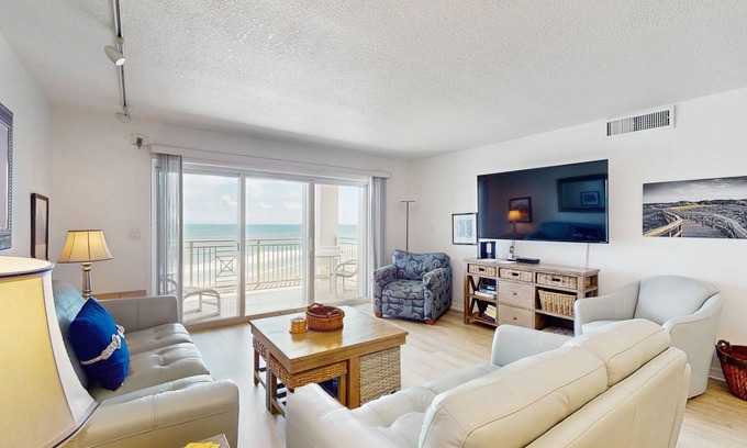 New Smyrna Beach Condo | Waterfront condo with pool,beach access, and resort amenities