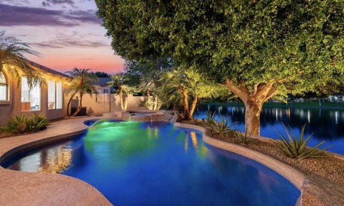 Chandler House | Waterfront!Heated pool, spa with therapy jets!Paddle boat, kayaks.Arcade games!
