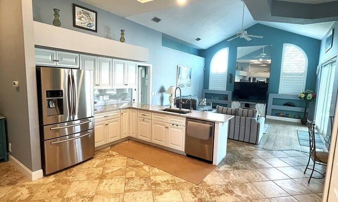 Palm Harbor House | Waterfront Home-Intercoastal Access-Boat Dock-Salt Water Screened Heated Pool