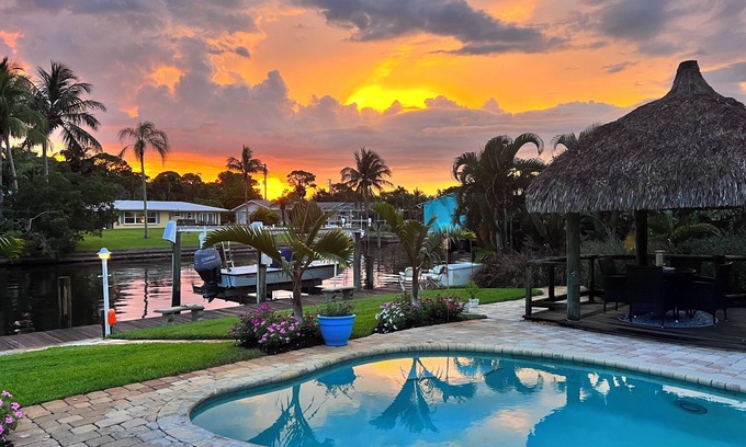 Palm City House | Waterfront home with Private Pool & Dock in Palm City. Pet friendly.