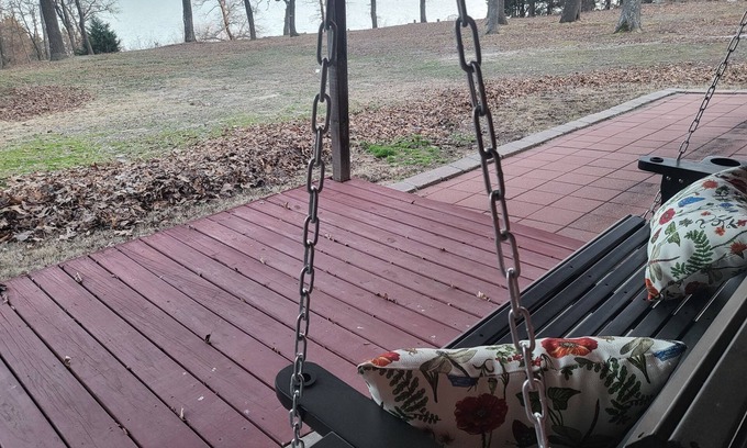 Eufaula House | Waterfront industrial-farmhouse with wine fridge, hot tub, firepit, sleeps 8