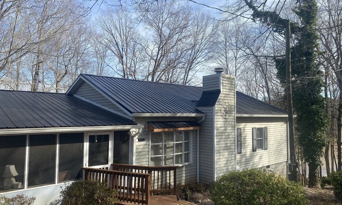 Bracey House | Waterfront Lake Gaston Retreat with beautiful views, Gameroom and covered deck.