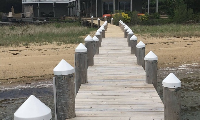 Vineyard Haven House | Waterfront! Luxury, 6-Bedroom Home with Private Beach & Dock