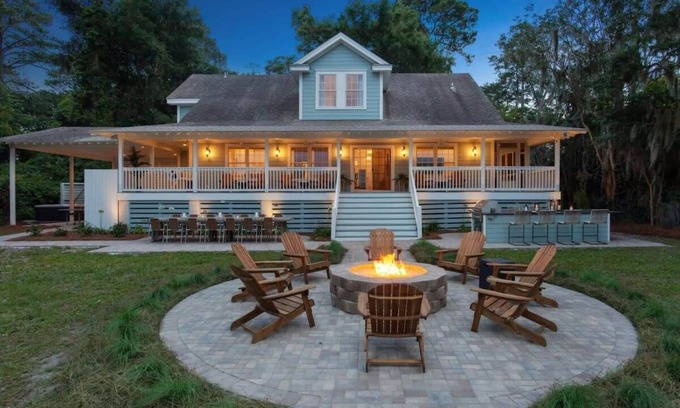 Savannah House | Waterfront Oasis | Hot Tub + Game Room