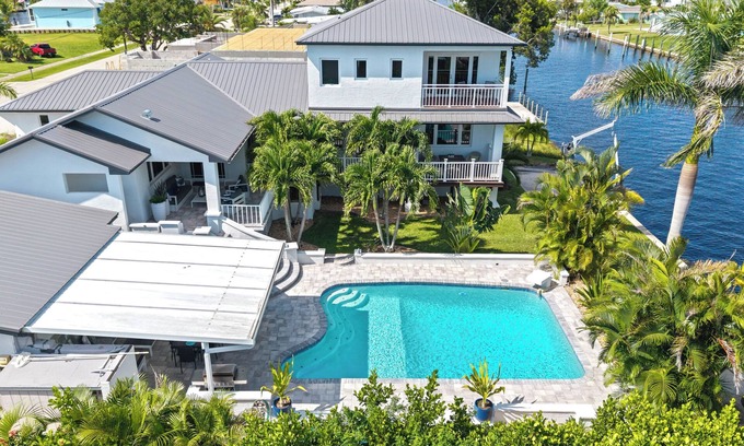 Edgewater Villa | Waterfront Paradise with heated saltwater pool and amazing views gulf access