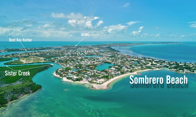 Marathon House | Waterfront Private House w/a Pool near Sombrero Beach - Family & Pet Friendly