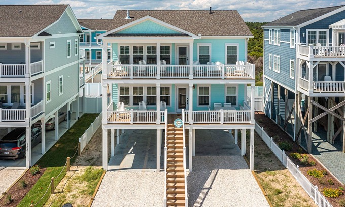 Holden Beach House | Waterfront retreat with private pool, beach access, fast WiFi & two decks