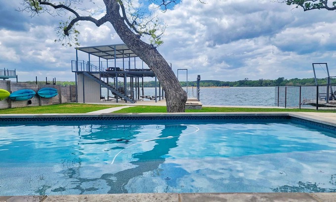 Kingsland House | Wave on Wave Luxury Rental w/ Pool, SPA, WATERSLIDE BOAT DOCK!