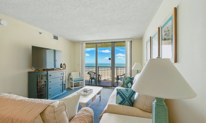 New Smyrna Beach Condo | Weekly Special! Comfortable Unit With Ocean View! Beachfront Pool! - OT403
