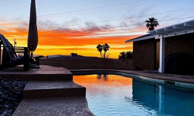 Lake Havasu City House | Welcome to Casa Azul, with Resort Style Backyard, Pool and Heated Spa