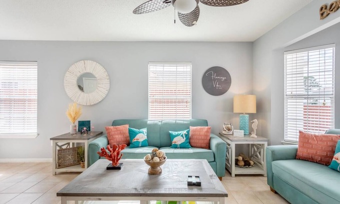 Gulf Lagoon Beach House | Welcome to Flamingo Vibes@PCB- Only 1 block from Rick Seltzer Beach Access Park!