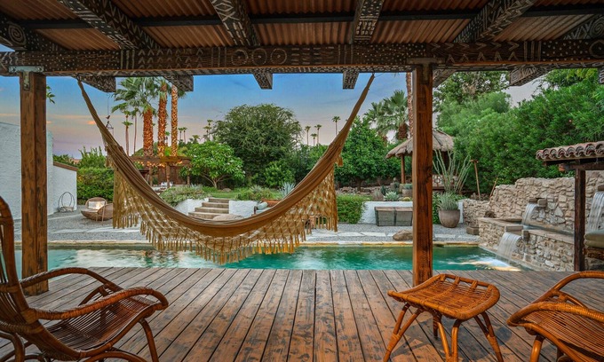 Magnesia Falls Cove House | Welcome to HACIENDA HIDEAWAY. The Ultimate Desert Villa and Love Shack.