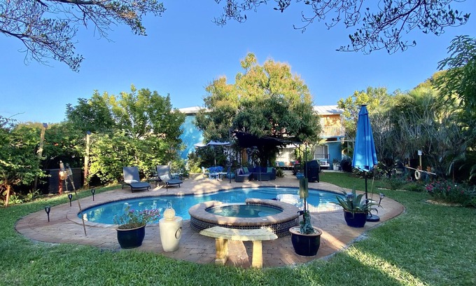 South Palm Park Neighborhood Association House | Whole Complex Close to the Ocean w/a Magical Garden Sanctuary & Salt Water Pool