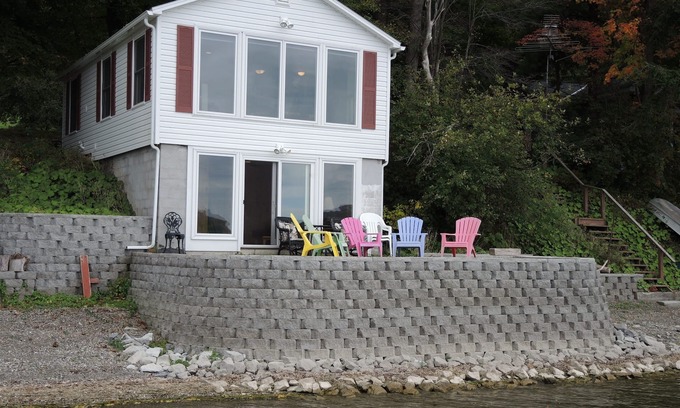 Richfield Springs House | Wide Waterview - Spectacular lake views, swimming, fishing, Canadarago Lake