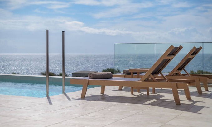 Mavros Kolimpos Villa | Windless SeaView Villa, with Pool & Hot Tub