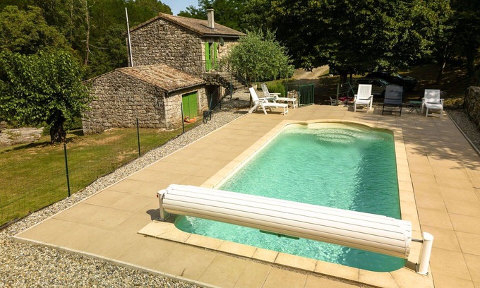 Saint-Genest-de-Bauzon House | Wonderful private villa for 5 people with WIFI, private pool and TV