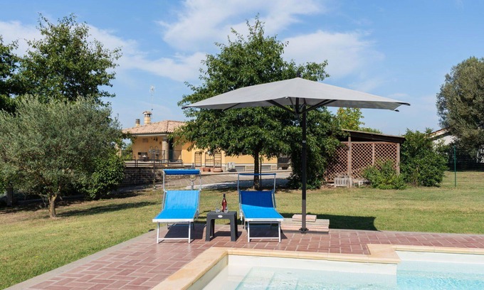 Manziana Villa | Wonderful private villa for 6 guests with A/C, WIFI, private pool, TV, patio and pets allowed