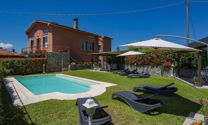 Montefegatesi House | Wonderful private villa with private pool, WIFI, TV, patio, pets allowed and panoramic view