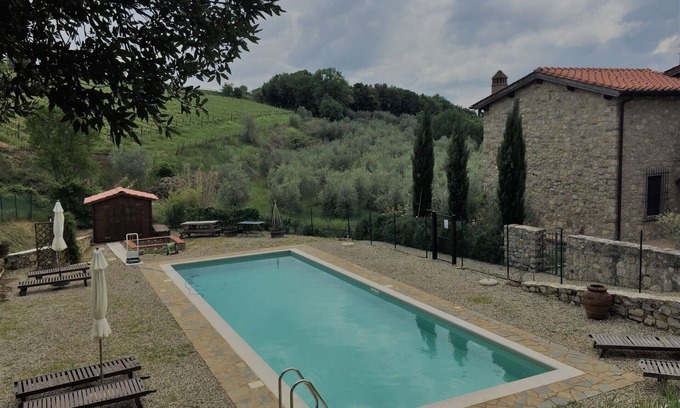 Villa A Sesta Villa | Wonderful private villa with pool, WIFI, A/C, TV, patio and panoramic view, close to Siena