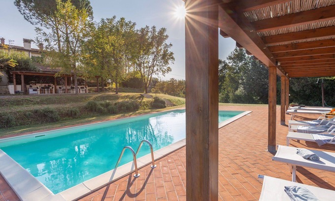 Montecalvoli Villa | Wonderful private villa for 8 people with WIFI, private pool, TV, patio and panoramic view