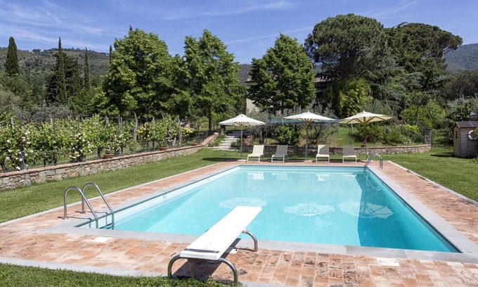 Cortona Villa | Wonderful private villa with private pool, WIFI, A/C, TV, patio, panoramic view, close to Cortona
