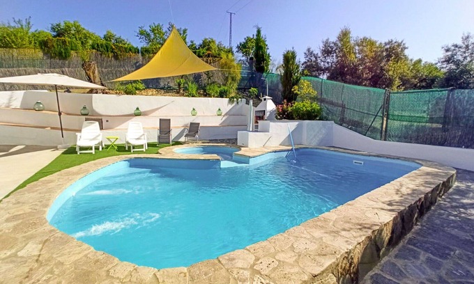 Cabra Villa | Wonderful private villa with private pool, hot tub, A/C, WIFI, TV, terrace and pets allowed