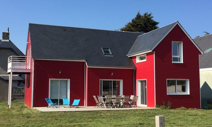 Denneville House | Wooden house 4* 50m from the beach - 12 pers - Denneville - Dogs accepted