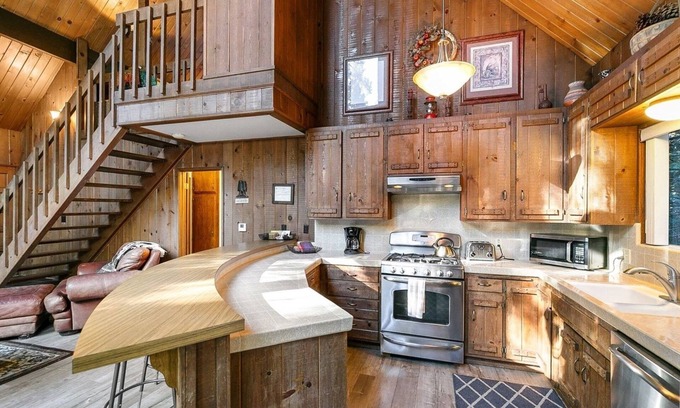 Lake Arrowhead House | Woodsy 'a' Frame 3 Bedroom Cabin by RedAwning