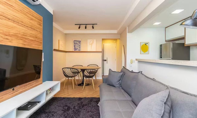 Brooklin Paulista Apartment | WTC, Sheraton, Transamerica, Morumbis, Visa, Einstein