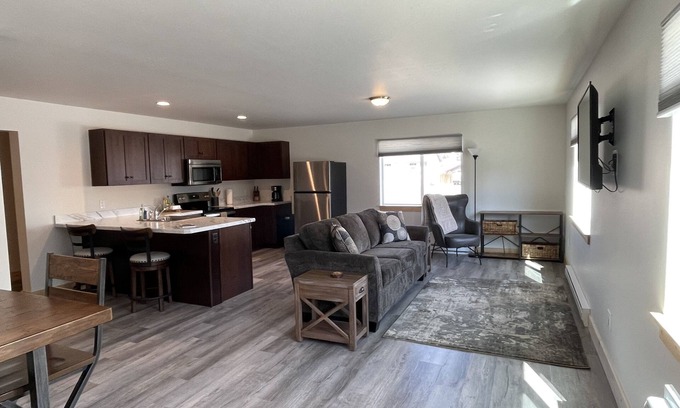 Gardiner Apartment | Yellowstone Retreat Rentals UA: two blocks from Yellowstone!