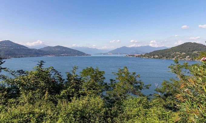 Arona Apartment | You will occupy a first floor apartment with private garden in Arona, a wonderful resort on Lake Mag
