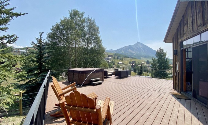 Crested Butte House | Your family wants to relax in the mountains from the deck @ Montaña Azul, Mt CB!