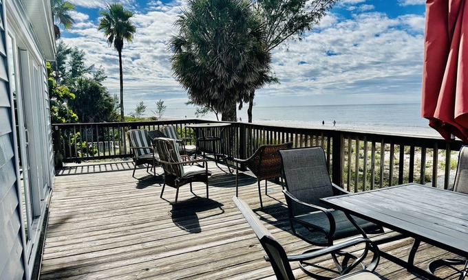Indian Shores Cottage | Your own private Beachfront Home On the Sands of the Gulf. Can't get any closer