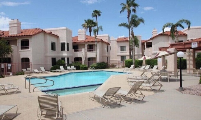 Village Four Condo | Your Scottsdale Getaway awaits you with this wonderful poolside condo !