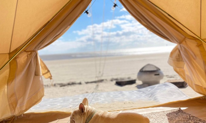 Crystal Beach RV Rental | Yurt on the Beach