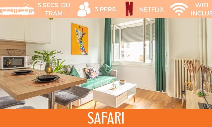 Ambilly Apartment | ZenBNB/Safari/3 Personnes/5 secondes du Tram