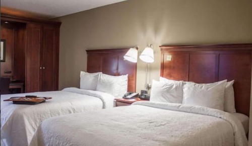 Standard Room, 2 Double Beds, Non Smoking, Refrigerator & Microwave