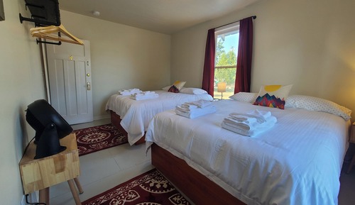 Standard Double Room, 2 Queen Beds, Shared Bathroom