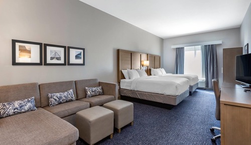2 Queen Beds, 1 Room Suite, Sofabed