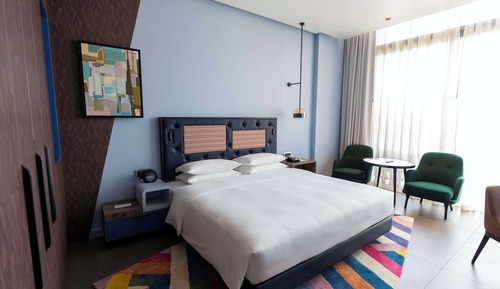 2 Twin Beds, Balcony, Sea View, Complimentary Transfer to Mercato Mall, 20% off Food & Soft Beverage