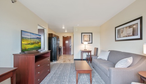Suite, 1 King Bed with Sofa Bed, Accessible Roll in Shower, Non Smoking